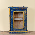 Gauransh hand painted reclaimed wood wall shelf with rustic decorative character 40cm