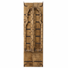 White background image of a Zaid antique Indian teak wood double window with hand carved details 175cm