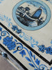 Reel showing a Suhasin limited edition reclaimed wood bedside table set with Delft inspired hand painted motifs