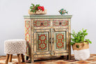 Ghaas, hand-painted antique cabinet