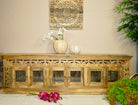 Chandran, indian-style wooden sideboard